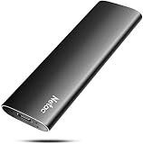 Netac Disco Duro Externo Portátil SSD 500GB USB 3.2 Tipo-C Gen 2 Disco de Estado Sólido para PC, Xbox (Negro)