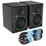 Mackie CR3.5BT Altavoces de estudio activos de 2 vías con Bluetooth con 2X cables de audio keepdrum