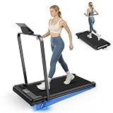 HomeFitnessCode Cinta de correr plegable con pendiente 8%, 1-10km/h (plata)