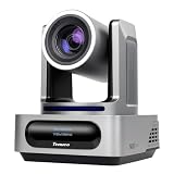 Tenveo cámara PTZ con NDI, Seguimiento automático por IA, Zoom óptico 30X, Salidas 3G‑SDI, USB 3.0, HDMI, LAN y PoE, transmisión en Vivo por IP con NDI para conferencias, Youtube, OBS y vMix