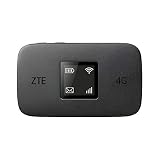 ZTE MF971R, LTE CAT6/4G Punto de Acceso Wi-Fi móvil portátil, Wi-Fi de Viaje de bajo Costo Desbloqueado, 300Mbps, batería de 2000 mAh, Wi-Fi de Doble Banda, Negro