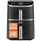 Cosori Freidora de Aire 10,8 L Turbo Tower Pro, Doble Cesta Vertical
