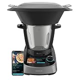 Cecotec Robot de Cocina con Pantalla TFT 5' Multifunción Mambo Touch | 1600 W, 37 Funciones, Recetario Integrado, 3,3 Litros de Capacidad, APP, Báscula y Jarra de Acero Inoxidable