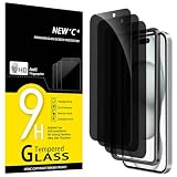 NEW'C Protector Pantalla para iPhone 16/15 6,1', Cristal Templado | 3 Piezas, solo para iPhone 16/15 6,1', no compatible con iPhone 16 Plus/16 Pro/16 Pro Max/15 Plus/15 Pro/15 Pro Max