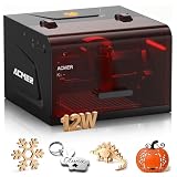 ACMER K1 Máquina de Grabadora Laser 12000mW, Clase 1 Cortadora Láser Pequeña Cerrada de Seguridad, Área de Grabado 150×150mm, Cortadora Láser de Alta Precisión para DIY Madera,Metal,Acrílico,Cuero,etc