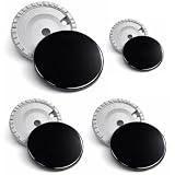 NAMAI - Juego de 4 Tapa Cocina Gas + 4 Quemador de Gas, Compatibilidad Universal, Recambios Para Cocinas de Gas, Cocina Gas Accesorios, Fáciles de Instalar