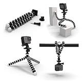 Digicharge 10'' Cámara Trípode Soporte Flexible Octopus, Compatible con Camara de Accion GoPro Lit Hero Hero13 13 12 MAX 2, dji OSMO Action 5 4 Pro, Insta360 One, Akaso Apexcam Campark Action CAM