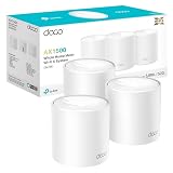 TP-Link Deco X1500 (3-Pack) - Sistema WiFi 6 Mesh, Doble Banda AX1500, 520m²