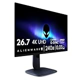 Alienware 27 Monitor Gaming - AW2725Q, 4K UHD (3840x2160), 240Hz, QD OLED | 0.03ms, NVIDIA G-SYNC Compatible, AMD FreeSync Premium Pro, HDR True Black 400, Dolby Vision, USB-C, 3 Años de Garantía