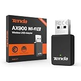 Tenda AX900 U11 Adaptador WiFi USB para PC, WiFi 6 USB WiFi Doble Banda 5GHz 2.4GHz, Adaptador WiFi PC Compatible con Windows 11/10/7, Soft-Ap, WPA2