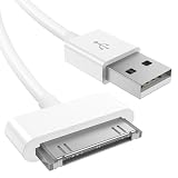 Vancle Cable de Carga USB 30 Pines Compatible con iPhone 4 4s 3G 3Gs, iPad 3 2 1, iPod Touch 4 3 2 1, iPod Classic 3 2 1, Cargador Rápido Cable de Carga de Repuesto Portátil (1m)