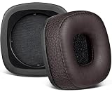 SOULWIT Almohadillas Repuesto para Marshall Major I/II/III/IV inalámbricos/con Cable Auriculares, para Marshall Major 1/2/3/4 Auriculares, Recambio Almohada Cascos con Cuero Proteico Suave
