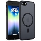 TOCOL Funda para iPhone SE 3/2 (2022/2020), iPhone 8/7, Titanio Negro