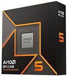 AMD Ryzen 5 9600X Procesador (Tarjeta gráfica Radeon integrada, 6 núcleos/12 Threads, 65W DTP, Socket AM5, 38MB Caché, Reloj de Aumento máx. hasta 5.4 GHz, sin Ventilador)