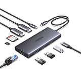 UGREEN Revodok Pro 210 Hub USB C 10 en 1 Docking Station Dual Pantalla | 2 HDMI, Único 8K30Hz, Doble 4K60Hz, Ethernet Gigabit, Carga PD 100W, 5Gbps, 3A1C, SD TF, Compatible con MacBook Pro Air