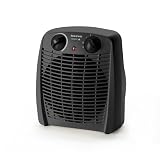 Taurus New Gobi Calefactor Eléctrico 2000W, 2 Potencias, Termostato, Negro | Función ventilador, protector térmico y asa; hasta 20 m²