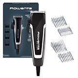 Rowenta Driver, cortapelos con cable, cuchillas de acero inoxidable TN1603 | Cuchillas de acero inoxidable con revestimiento de titanio, Ajustes personalizables, Manejo ergonómico, Color: Negro