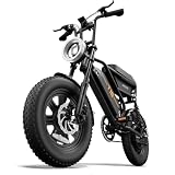 URLIFE de 16' x 3.0 Bicicleta Electrica, Batería Extraíble de 48 V y 13 Ah, Motor Sin Escobillas de 250 W, Autonomía de 100 km, Bici Eléctrica con Doble Suspensión, E Bike para Adultos