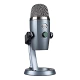 Logitech for Creator Blue Yeti Nano - Micrófono de condensador USB Premium, Grabación, Streaming, Gaming, Podcasting, PC, Mac, Efectos Blue VO!CE, Cardioide y Omnidireccional, Sin Latencia, Gris