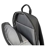 TUCANO - GLOBAL 2 - Mochila para portátil de 15,6 pulgadas y MacBook Pro de 16 pulgadas - Correas acolchadas y ajustables, espalda ergonómica y porche frontal plano - Negro, Negro, 16, Mochila