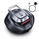 Ultenic Robot Limpiafondos Piscina, 90Min, 80m², Recogida sin Poste, Estacionamiento Automático, Aspirador Piscina Fondos sin Cable con 2 Motores, 5200mAh, para Piscina Elevada y Enterrada