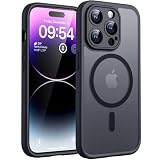 TOCOL Funda para iPhone 14 Pro, Compatible con MagSafe, Titanio Negro