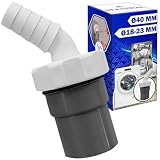 Adaptador Empalme Desague Lavadora con Salida Ø40 mm y Entrada Ø18-23 mm