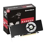 MAXSUN Tarjeta Grafica AMD Radeon RX 550 4GB GDDR5 ITX Computadora PC Gaming Video Tarjeta gráfica GPU HDPC Perfil bajo 128-Bit DirectX 12 PCI Express X16 3.0, HDMI, DisplayPort