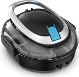 BRINBO S2 Robot Piscina,Doble Filtración,Robot Limpiafondos Piscina Sin Cable,Doble Motor,90 Minutos de Limpieza,Carga en 2.5h,Autoaparcable,Piscinas 80m²,Nero Opaco