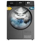Cecotec Secadora de Ropa Bomba de Calor 10 kg Bolero Dresscode Dry 10355 Steel. Clase Equivalente A++, 14 Programas, 4 Niveles de Secado, Funciones de Stop&Go, Delay Start, KidLock y DiamondCare, Inox