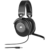 Corsair HS65 SURROUND Auriculares para juegos (Sonido envolvente Dolby Audio 7.1 en PC y Mac, Micrófono omnidireccional, Tecnología SoundID de SonarWorks, Control de volumen de fácil acceso) Carbón