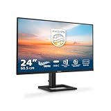 PHILIPS 24E1N1300AM Monitor 24 Pulgadas 120Hz Panel IPS, 4ms GtG, Altavoces, Altura Ajustable, (1920x1080 HDMI 1x 1.4 USB Hub) Negro