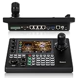 Tenveo Controlador NDI|HX3 PTZ 7' táctil Quad-View joystick 4D HDMI 4K30 control grupos seg./rep. PoE/VISCA/Pelco Tally vivo