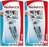 fischer| blister taco vuelco VVR M4 K- Tacos Compatibles con Placas de Yeso PLADUR®, escayola- colgar ventilador techos,lampara de techo. 2 uds. (Paquete de 2)