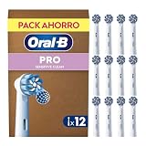 Oral-B Sensitive Clean Cabezales de Recambio Originales, Blanco, Pack de 12