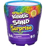 Kinetic Sand, Tarros con sorpresa, juego de 113 g de arena de colores, para niños a partir de 3 años