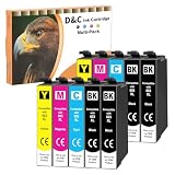 D&C Cartuchos de Tinta compatibles para Epson 603 XL para Epson Workforce WF-2810 DWF WF-2830 DWF WF-2835 DWF WF-2850 DWF Expression Home XP-2100 Series XP-2105 XP-3100 XP-3105 XP-4105