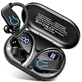 VNMN Auriculares Inalámbricos Bluetooth Deportivos con Gancho para Oreja