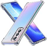 ivoler Funda para OPPO Find X3 Neo 5G, Carcasa Protectora Antigolpes Transparente con Cojín Esquina Parachoques, Suave TPU Silicona Caso Delgada Anti-Choques Case