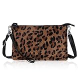 Bolso bandolera 100% de piel auténtica, pequeño: Befen para mujer, de piel auténtica, con correa para el hombro y la muñeca, bandolera y bolso de mano, para teléfono 8 Plus, S, Bolsos cruzados