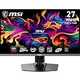 MSI MPG 271QRX QD-OLED 26,5' WQHD Monitor Gaming, Panel OLED Quantum Dot 2560 x 1440, 360Hz / 0,03ms, 99% DCI-P3, ΔE≤2, DisplayHDR True Black 400, KVM, RGB, DP 1.4a, HDMI 2.1, USB Type-C