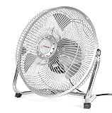 Starline Ventilador Mesa Sobremesa y Suelo 9' 23cm para Escritorio de Ordenador Pc Portatil Tamaño Compacto 38W 220V SOPORTE Y ASPAS DE METAL 3 velocidades de Aire Ajustable en Inclinacion Metalico