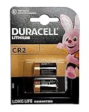 Duracell 030480 Lithium 3V Non-Rechargeable Battery - Pilas no Recargables (Lithium, Cylindrical, 3 V, 2 uds(s), CR2, blíster)