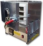 Horno eléctrico de mesa compacto, fácil de usar, controlado por P.I.D, con 2 estantes y ventana de cuarzo 1000°C