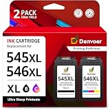 Denvoer Compatibile Canon PIXMA PG-545XL CL-546XL 545 XL Cartuchos de Tinta