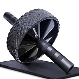Mobiclinic, Rodillo para abdominales, Alfombrilla incluida, Set ejercitar, Marca española, Carga máxima de 150 kg, Entrenamiento en casa, Rueda abdominal, Flexiones
