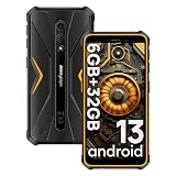 Ulefone Armor X12 Móvil Resistente 2024 Android 13 Go, Teléfono Movil 5,45' HD, 6GB+32GB(256GB SD) Smartphone Robusto, 4860mAh Batería, 13MP+8MP Cámara, IP68/IP69K Doble 4G/NFC/GPS/OTG/Naranja