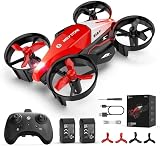 Holy Stone HS210F Mini Dron para Niños, RC 2 en 1 con Luces LED, 2 Baterías