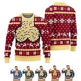 Suéter navideño Feo con diseño 3D y Humor Atrevido Cuello Redondo (A,L)