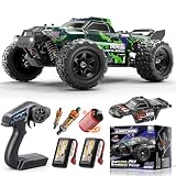 Womaqu Coche Teledirigido Adulto 1:18 Brushless RC Offroad 4x4 52 km/h | Coche RC todoterreno RTR con amortiguadores de aceite, transmisión metálica, 2 baterías y 2 carrocerías